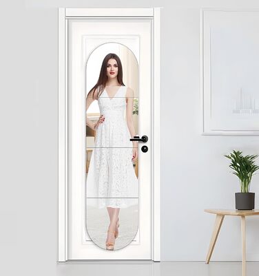 4 самоклеючі настінні дзеркала, акрил, небрудливі, великі, декоративні для ванної кімнати, спальні, 30 см x 30 см