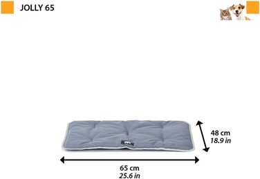 Килимок для собак та котів Ferplast Jolly - Водостійкий, антикіготок, 57 x 38 см, сірий