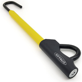 Блокіратор керма ARTAGO 871A/B EASY HOOK, універсальний, протиугінний, для керма та педалі авто, чорний/жовтий