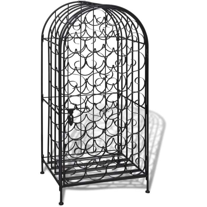 vidaXL Wine Rack 35 Bottles Metal Bottle Rack Bottle Stand Wine Cabinet