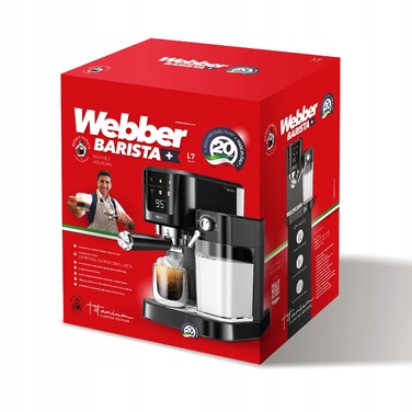 Ріжкова кавомашина Webber L7 Caldas, 1350 Вт, 20 бар