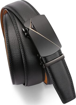 Чоловічий шкіряний ремінь SENDEFN з автоматичною застібкою, ширина 35 мм, регульований розмір, для джинсів та ділового костюма, колір: чорний/золотий, 115 см (32-38 дюймів)