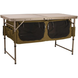 Стіл Fox Session Table з місцем для зберігання 120x60x68 см - для кемпінгу, риболовлі та приготування їжі