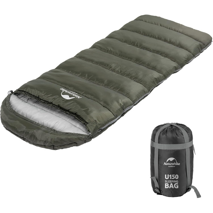 Спальний мішок Naturehike - U-Green, 7°C, для туризму та кемпінгу, підлітків та дорослих