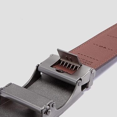 Чоловічий шкіряний ремінь Acewin з автоматичною пряжкою, робочий, регульований, ширина 35 мм, довжина 105 см, розмір 26'-32', колір 02-brown