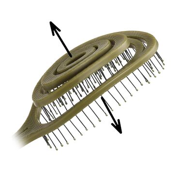 Щітка для волосся Chiara Ambra без заплутування - для жінок та чоловіків - розпушувач для кучерявого та довгого волосся - екологічна щітка-розпушувач, щітки для волосся - (Оливковий)