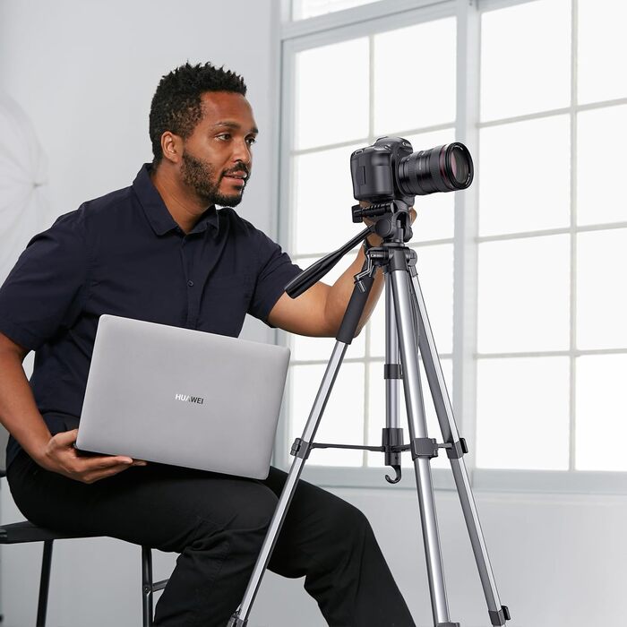 Штатив для камери UGREEN 53.5-175 см, легкий та портативний, з тримачем для смартфона та чохлом для DSLR, Canon, Nikon, Action Camera