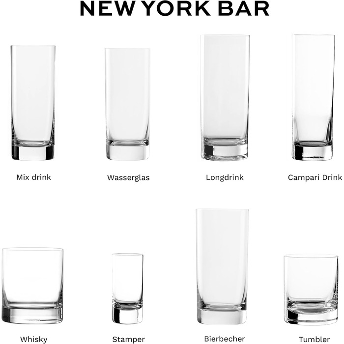 Набір келихів для шнапсу Stölzle Lausitz New York Bar 6 шт, 55 мл - Кришталеві келихи для лікеру та шоту, німецька якість, стійкі до ударів