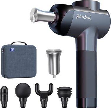 Bob & Brad X6 Pro Max Massage Gun with Heat & Cold Therapy - 11mm Amplitude Electric Muscle Massager with Metal Massage Heads for Pain Relief & Relaxation - Black
