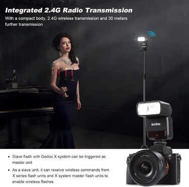 Godox TT350N спалах для Nikon з радіосинхронізацією 2.4G, TTL, HSS, 2500mAh, швидка перезарядка