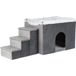 Будиночок для собак TRIXIE з драбиною, сірий (38039)