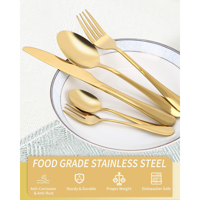 Набір столових приборів на 12 осіб, 60 предметів, чорний, з нержавіючої сталі, блискучий, для посудомийної машини, елегантний, з ножем, виделкою, ложкою, для дому, вечірки, ресторану