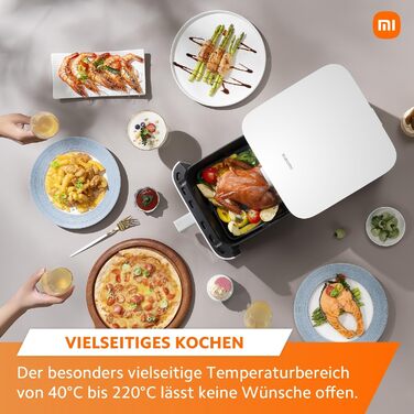 Фритюрниця повітряна Xiaomi Smart Air Fryer 6.5L, біла, смарт-керування