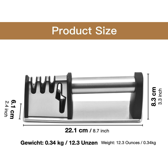 Кухонні ножиці для м'яса та продуктів харчування, розбірні, миються в посудомийній машині, чорного кольору. З набором для заточування.