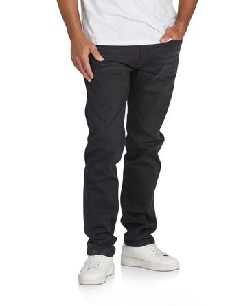 Чоловічі джинси Denimfy Stretch Straight Fit DFMiro, бавовна, блакитні, чорні, сірі, розміри 30-40 / 32L-36W