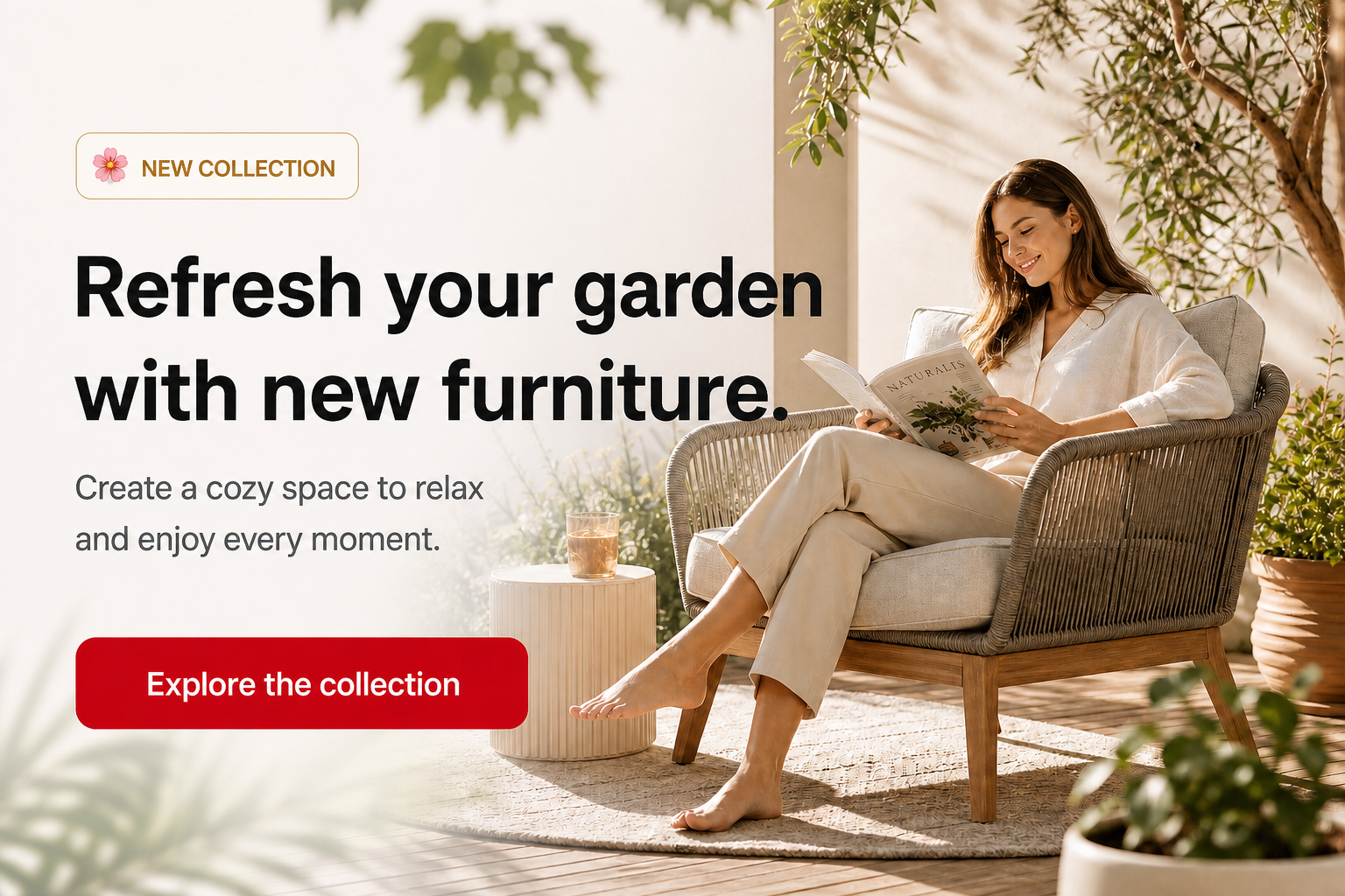 🌸 Update your garden with new furniture
