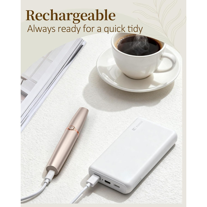 Електричний тример для брів та обличчя для жінок: з запасним наконечником | Швидке та делікатне гоління, портативний коректор брів