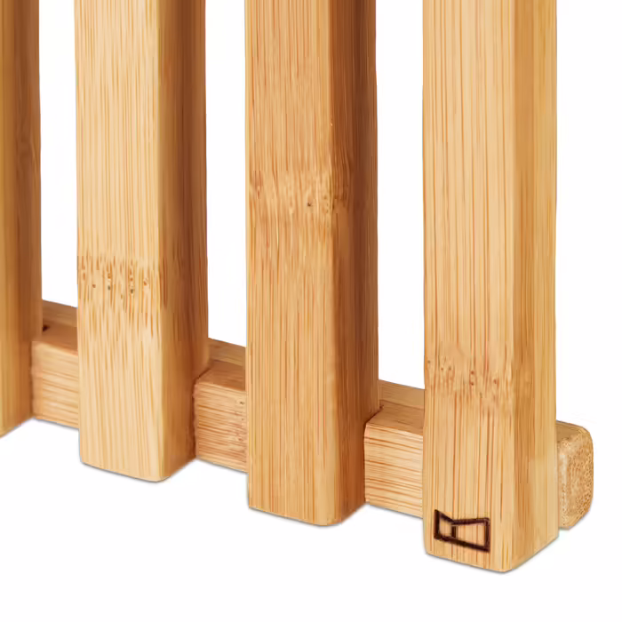 Relaxdays Bamboo Stool with Storage