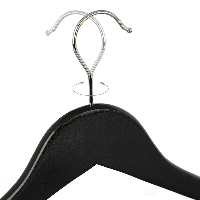 Relaxdays Wooden Clothes Hangers, 40-Piece Set