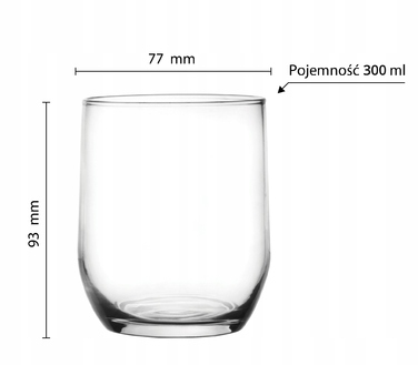 Набір склянок для напоїв Glasmark, 280 мл, 6 шт.