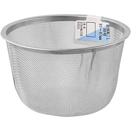 Stainless steel tea strainer for teapot, made in Japan, 7.9 - 8.4 cm (3.6
