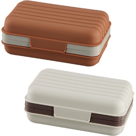 2 шт. мильниця з кришкою, туристична мильниця, підставка для мила, вологостійкий контейнер для мила для подорожей, душу, ванної кімнати, кухні