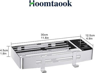 Hoomtaook Shower Shelf Bathroom Shower Wall Shelf Shower Organizer, No Drilling, No Damage to Wall Mount, for Bathroom and Kitchen Accessories, 2 Pack