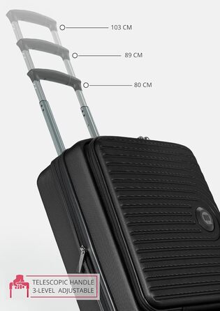 Чохол для багажу Hauptstadtkoffer Mitte - великий, жорсткий, з TSA, 4 колеса, 77 см, 130 літрів (Чорний)