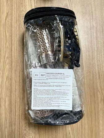 Набір для укладки волосся Haar-Rundbürste: круглі щітки для створення локонів та випрямлення, антистатична керамічна щітка з масажною насадкою та щіткою для розчісування, золота