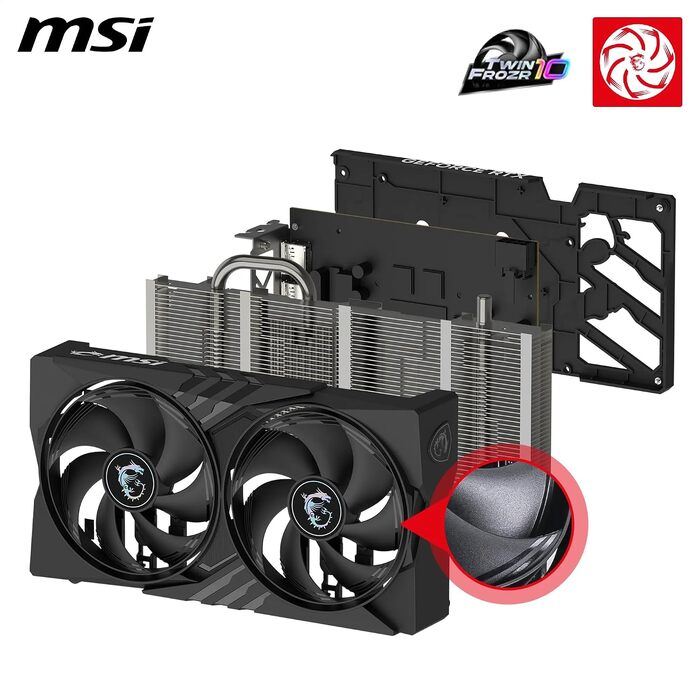 Відеокарта MSI GeForce RTX 5050 GAMING OC 8GB GDDR6, PCIe 5.0, 2602 MHz