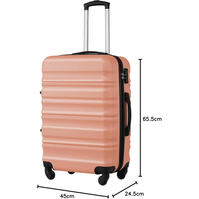 Валіза COOLIFE з жорстким корпусом, тріумф на коліщатках: стильна та безпечна подорож