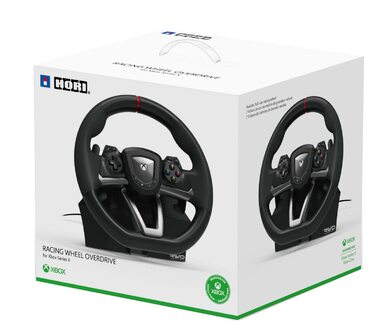 HORI Racing Wheel Overdrive - Руль для гонок з педалями, сумісний з Xbox Series X|S, Xbox One, PC