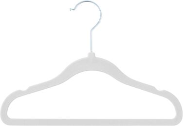 Набір з 30 дитячих вешалок OGIVO з оксамиту, 30 см, білі