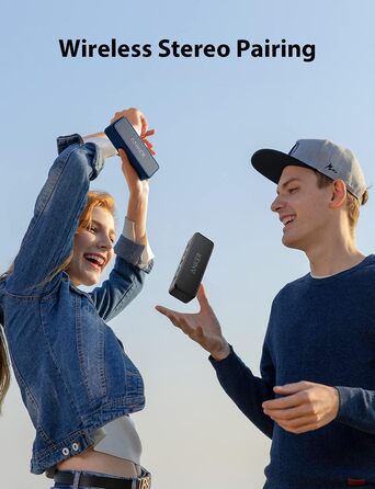 Портативна Bluetooth колонка Anker SoundCore 2 - блакитна, 24 год роботи, IPX7, потужний бас