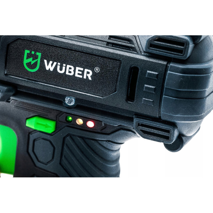 Акумуляторний ударний шуруповерт WUBER 20V: потужний гвинтзакручувач, 2 акумулятори та кейс у комплекті