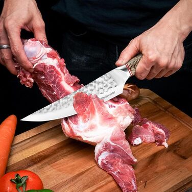 Ніж кухарський Kitchvalor 6 дюймів з високим вмістом вуглецю, з нержавіючої сталі, з ергономічною ручкою, подарункова коробка