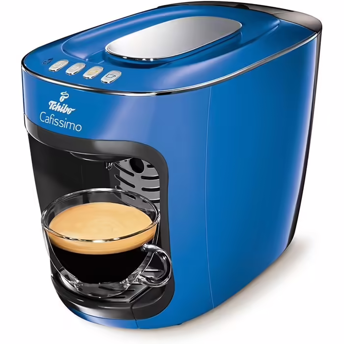 Tchibo Cafissimo mini Coffee Capsule Machine (for coffee, espresso, Caffè Crema and tea) blue