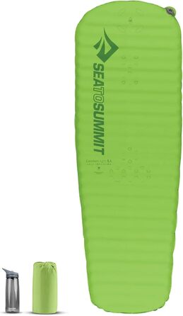 Килимок туристичний Sea to Summit Comfort Light Self Inflating - Green, Small
