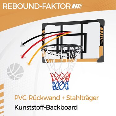 Yaheetech Adjustable Height Basketball Stand with Wheels - Mobile Basketball Hoop, Water or Sand Fillable, Indoor/Outdoor Basketball System - 226.5cm - 256.5cm