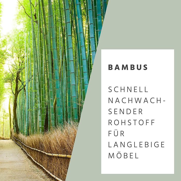 Столик для ліжка з бамбука Elbmöbel: столи для сніданку, приліжкові столики, крінні столики. Легкий у догляді, 50x30x26 см