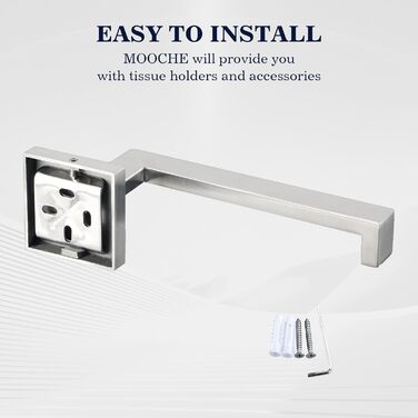Тримач для туалетного паперу з нержавіючої сталі 304, 15 см. Сучасний настінний тримач для ванної кімнати, туалету та кухні