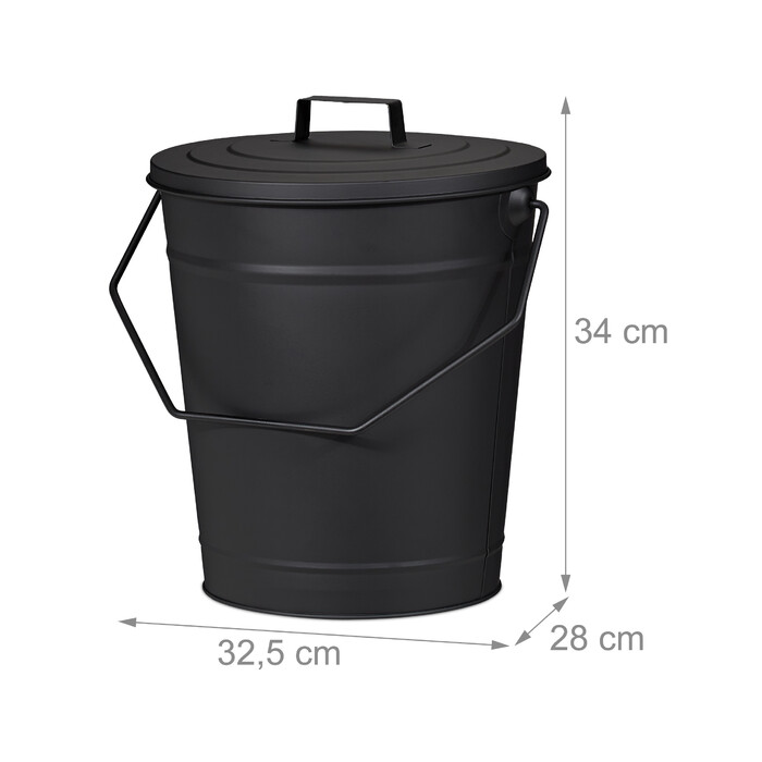 Relaxdays Ash Bucket with Lid