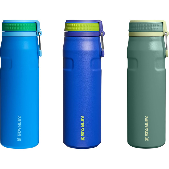 Термопляшка Stanley IceFlow Bottle Twist Flip 0.47L — герметична, зі стійким покриттям, колір Shale