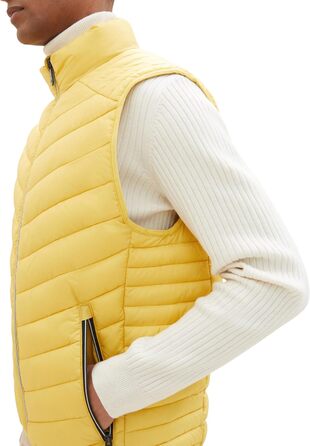 Жилет чоловічий TOM TAILOR, XL, жовтий Primerose (11657)