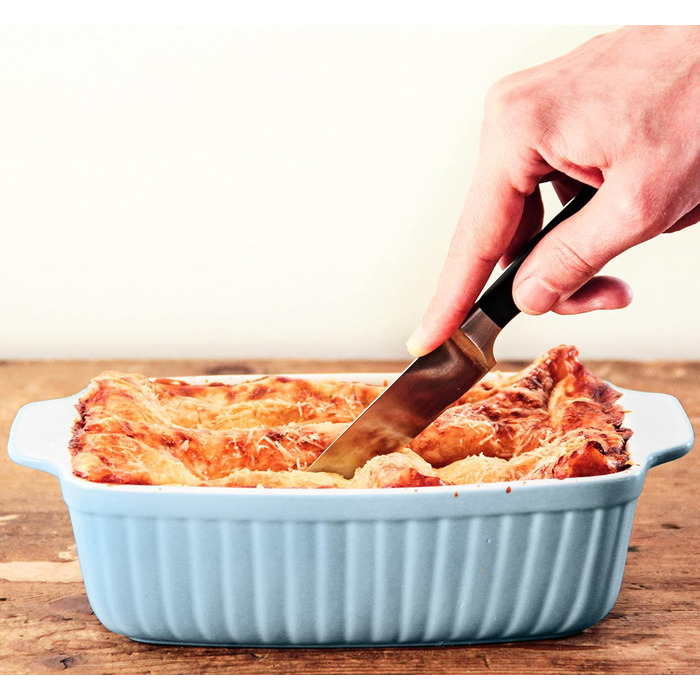 Набір форм для запікання MÄSER Kitchen Time, 2 шт., кераміка, 33 x 24 x 8 см / 25,5 x 16 x 7 см, блакитний