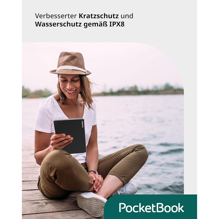 Pocketbook InkPad 4: Електронна книга, 7.8'' E-Ink, 32 GB, Bluetooth, водонепроникна, срібна (DE/at/CH версія)