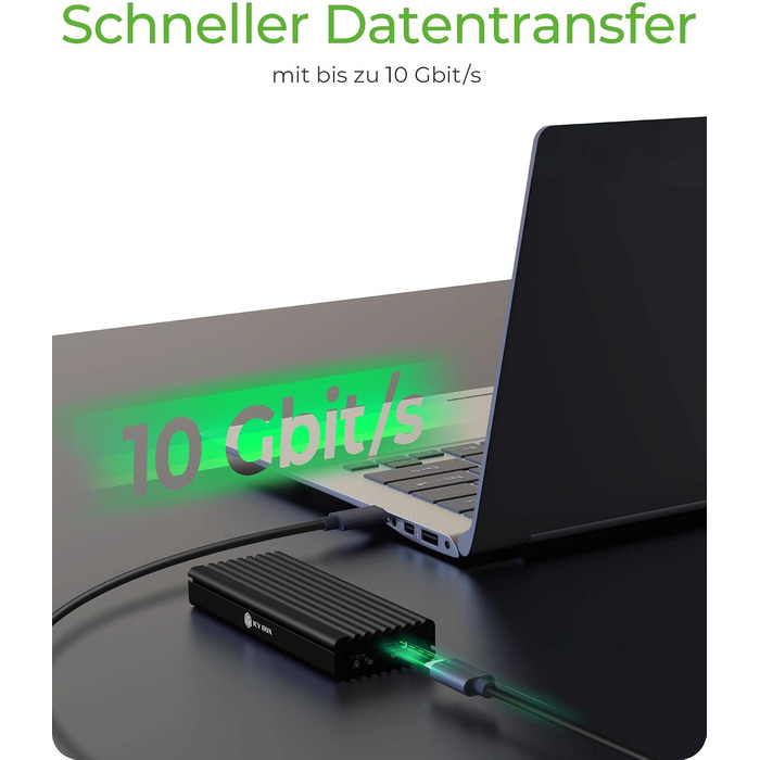 Зовнішній корпус для M.2 PCIe SSD ICY BOX Aluminium USB 3.1 Type-C IB-1817M-C31, чорний (без інструментів)