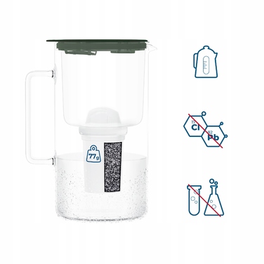Скляний фільтр-кувшин Wessper D4 Borosilicate Mini FF GE з фільтром