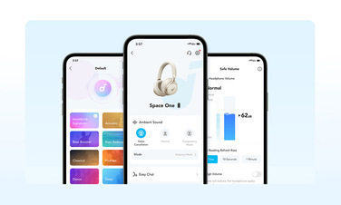Бездротові накладні навушники Soundcore Space One з ANC, Bluetooth 5.3, до 55 год роботи