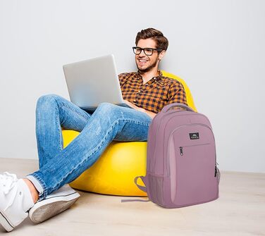 Рюкзак для ноутбука MATEIN, 17.3 дюйми, жіночий, з USB-портом, антикрадійний, для роботи, подорожей, навчання, подарунок, фіолетовий